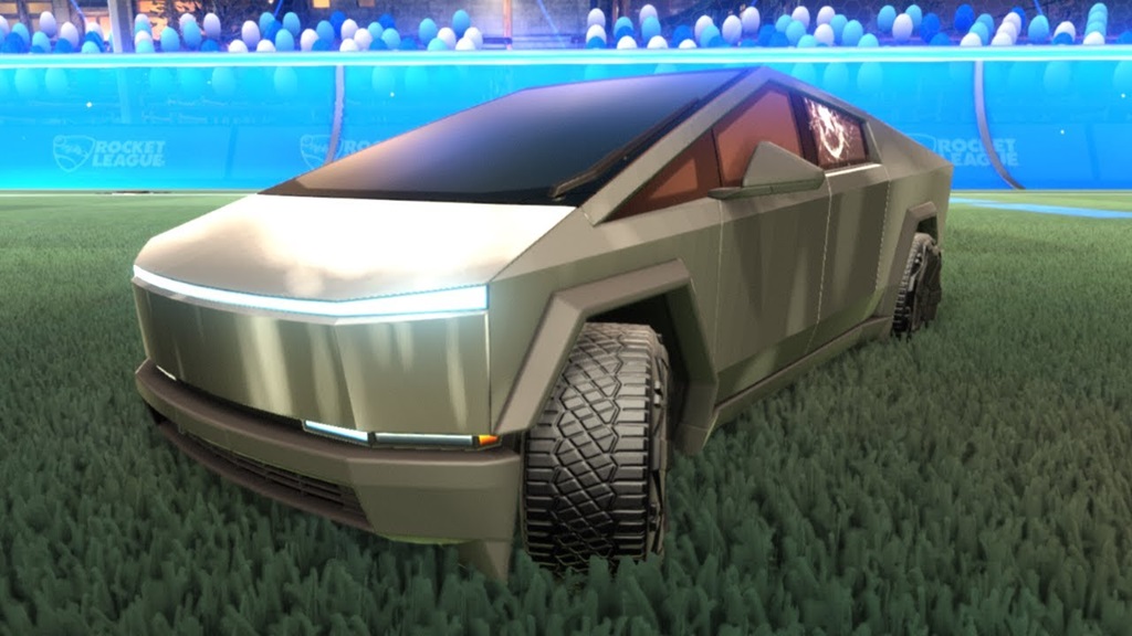 Фанаты Rocket League против виртуального Cybertruck