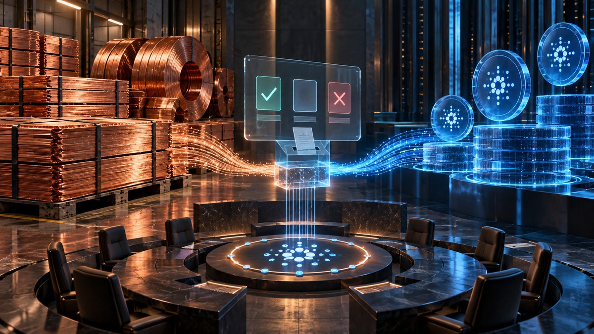 Казначейству Cardano предложили вложить 22 млн ADA в токенизированную медь