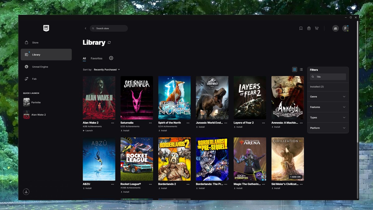 Epic открыла новый лаунчер, собранный с помощью ИИ — preview работает на Linux