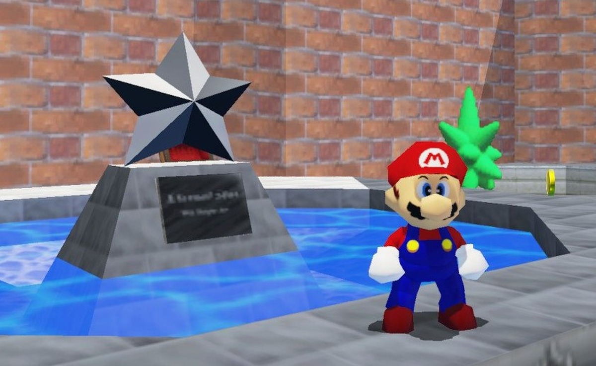 Табличка Super Mario 64, вероятно, гласит «Eternal Star», а не «L is Real 2401»